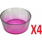 Porland 04FIA002616 13 cm 4'lü Tirius Pembe-K.Yeşil Kase