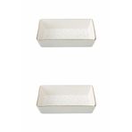 Porland 04LFH000583 Forest 12x20 cm 2'li Kahvaltı Meze Tabağı