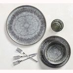 Porland 04SWA000187 Stoneware Iris 12 Parça 4 Kişilik Yemek Takımı