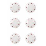 Porland 11 cm 6'lı 04POR005251 Uğur Böceği Çay Tabağı