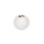 Porland 12 Adet Porselen Çukur Yemek Tabak Çiçek Desenli 17 Cm Lal