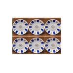 Porland 6'lı Çay Tabağı Porselen Klasik Mavi 869porlandm12pcs127912