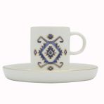 Porland 80 cc +Arabesque Desen5 Tabaklı Kahve Fincanı