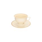 Porland Abbey Classic Seasons Sarı Tabaklı 210 cc Çay Fincanı