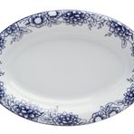 Porland Blue Manoir Desen1 23 cm 6 Adet Kayık Tabak