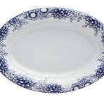 Porland Blue Manoir Desen1 34 cm 6 Adet Kayık Tabak