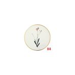 Porland Botanical Desen 4'lü 10 cm Bardak Altlığı