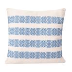 Porland Chantilly Mavi 50x50 cm Dokuma Pamuk Yastık