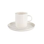 Porland Chopin Platin 200 cc 6 Adet Tabaklı Çay Fincanı
