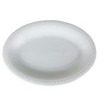 Porland Collet Beyaz 16 cm Desen 2 Kayık Tabak