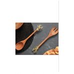 Porland Deerest Golden 35 cm 2'li Salata Servis Seti
