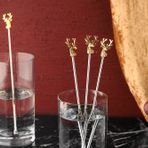 Porland Deerest Golden 4 Adet 23 cm Kokteyl Karıştırıcısı