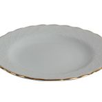 Porland Elizabeth Altın Yaldız 25 cm Düz Tabak
