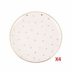 Porland Forest 4 Parça 20 cm Düz Tabak Seti