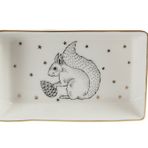 Porland Forest Squirrel 8x14 cm Meze ve Kahvaltı Tabağı