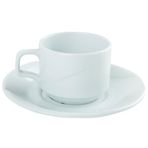Porland Fourline Beyaz Tabaklı 140 cc Çay Fincanı