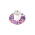 Porland Glamorous Pembe Tabaklı 80 cc 6 Adet Kahve Fincanı