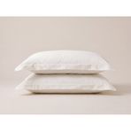 Porland Grace Pamuk Saten 50x70 cm Beyaz 2'li Yastık Kılıfı