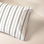 Porland Groove Pamuk Ranforce 50x70 cm Yeşil 2'li Yastık Kılıfı