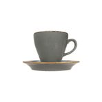 Porland Heritage Standard Seasons Koyu Gri Tabaklı 300 cc Çay Fincanı