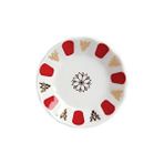 Porland Kahveci Kırmızı Yaldız Porselen Çay Tabağı 11 Cm