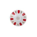 Porland Kırmızı Yaldız Ergonomik 11 cm 6 Adet Çay Tabağı