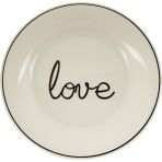Porland Lfh Hope Love 17 cm Beyaz Dikdörtgen Tatlı Tabağı 1 Adet Şık Tasarım