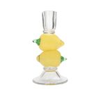 Porland Limon Cam Şamdan 21cm