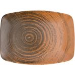 Porland Lykke Kahverengi 27 cm Kayık Tabak