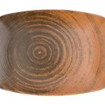 Porland Lykke Kahverengi 32 cm Kayık Tabak