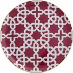 Porland Morocco D5 Fuşya 24 cm 6 Adet Düz Tabak