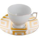 Porland Morocco Desen 4 Sarı 170 cc Çay Fincanı