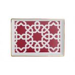 Porland Morocco Desen 5 Fuşya 18x13 cm Porselen Kahvaltı Tabağı