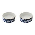 Porland Morocco Desen Mavi 18 cm 2'li Kase