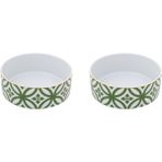 Porland Morocco Desen Yeşil Kase 18CM 2'li 04AP021495 - 2 Adet