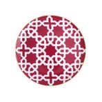 Porland Morocco Desen5 Fuşya 20 cm 6 Adet Düz Tabak