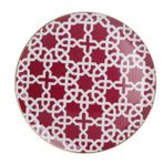 Porland Morocco Desen5 Fuşya 28 cm 6 Adet Düz Tabak