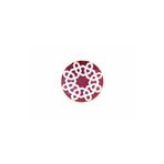 Porland Morocco Fuşya Desen 12 cm Ergonomik Çay Tabağı