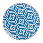 Porland Morocco Mavi Desen 2 28 cm Porselen Düz Tabak