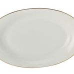 Porland Oasis 27 cm Altın Yaldız Kayık Tabak
