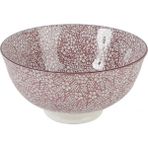 Porland Old Fashion Mürdüm Rengi Desenli 12 cm Yuvarlak Tek Kase