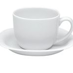 Porland Paloma Beyaz 210 cc Tabaklı Çay Fincanı