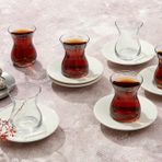Porland Peride Alumilite 12 Parça 6 Kişilik Çay Takımı