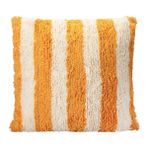 Porland Pop Stripe Dokuma Yastık Hardal 45X45CM - 45 x 45 cm