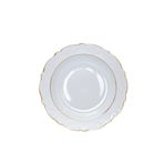 Porland Porselen 2 Yaldızlı 19 cm 6'lı Yemek Tabağı