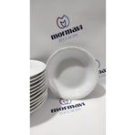 Porland Porselen Anadolu Beyazı 12 Adet 16 Cm (KÜÇÜK) Çukur Yemek Tabak