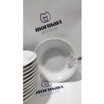 Porland PORSELEN BUKET 12 ADET 19 CM (BÜYÜK) ÇUKUR YEMEK TABAK