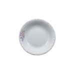 Porland Porselen Melodi Çukur Tabak Çiçek Desenli Küçük Boy Çerezlik 14cm 6lı