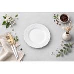 Porland Porselen Queen Beyaz 16 Cm 6'lı Düz Pasta Tabağı Tatlı Tabağı Ekmek Tabağı (6 ADET)
