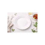 Porland Porselen Queen Beyaz 25 Cm 6lı Düz Servis Tabağı Sunum Tabağı (6 ADET)